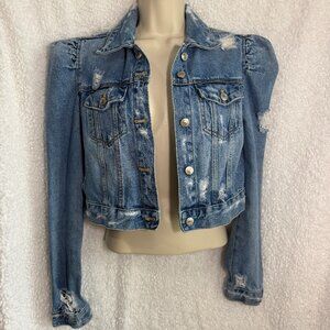 Zara Distressed Denim Jacket ASO Alexis Rose Schitts Creek